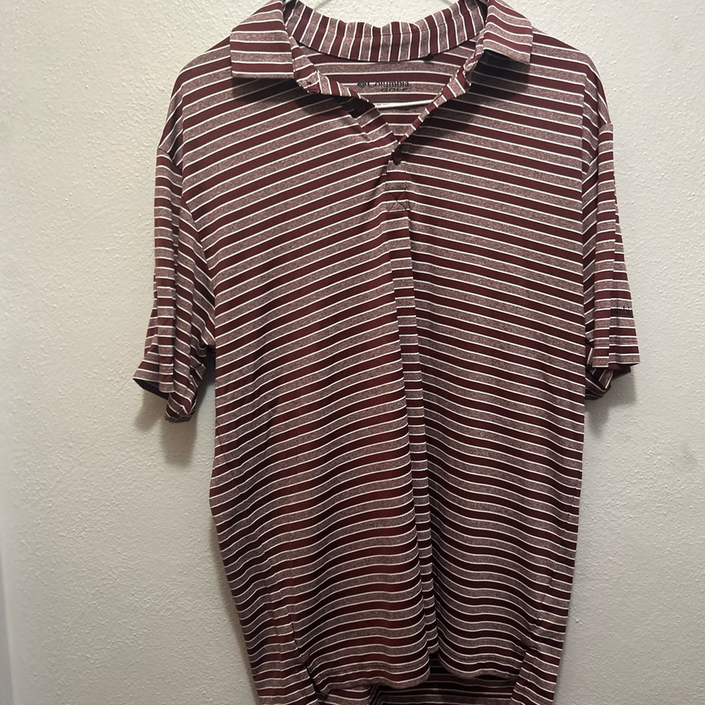 Columbia Golf Striped Polo Shirt